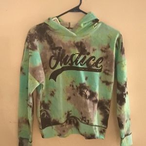 Girls large tye die sweatshirt